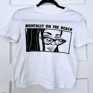 [SOLD] Mentally On The Beach White Tshirt